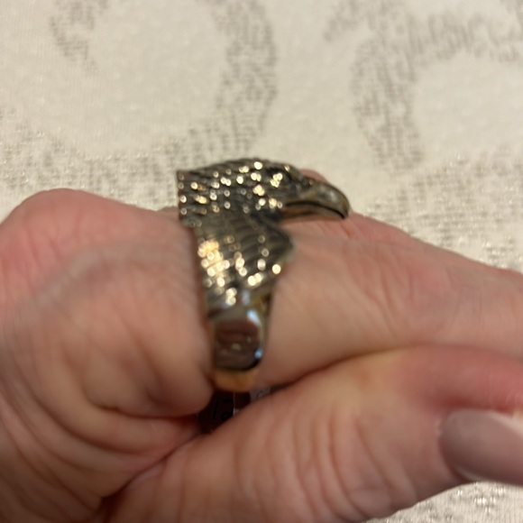 EAGLE RING New. Sterling silver eagle ring size 12.5 - Picture 7 of 11